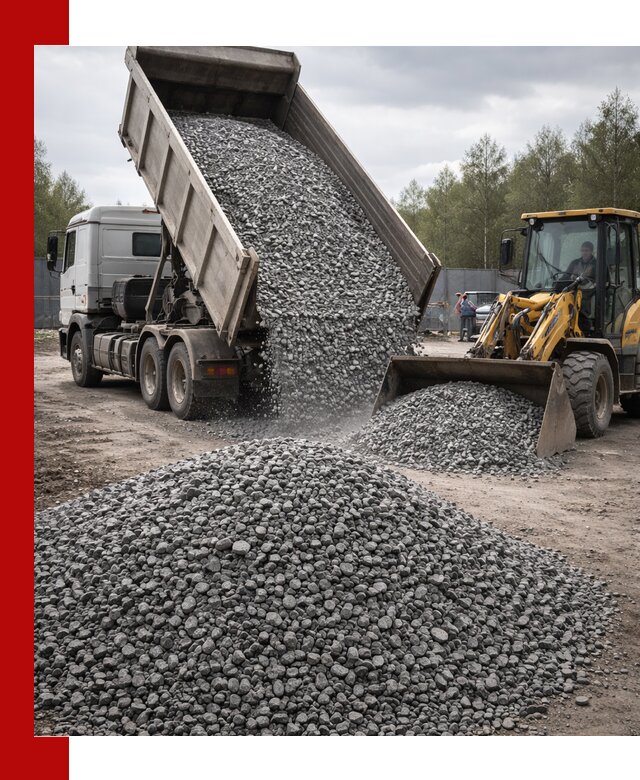 Доставка и продажа щебня гранитного в Кашире