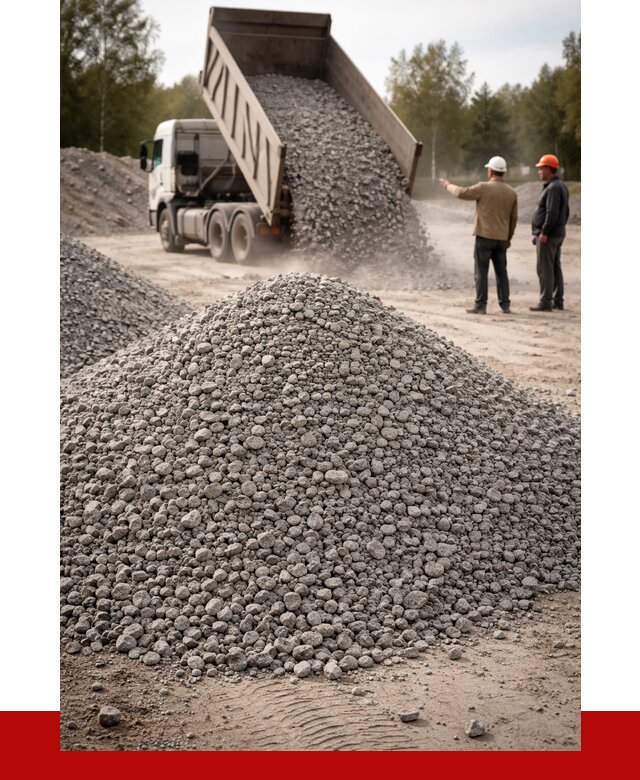 Гранитный щебень фракция 0-5 в Кашире от 3020 руб ПРОНЕРУДКшр