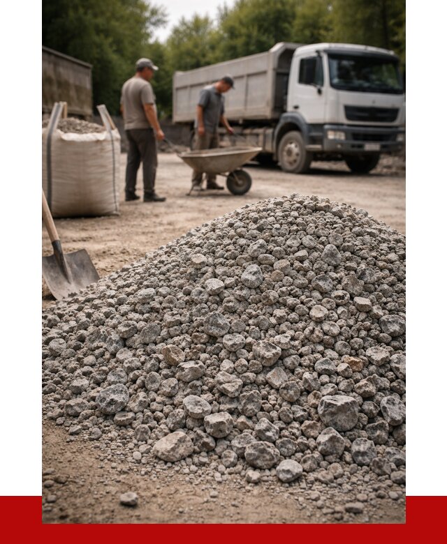 Гранитный щебень фракция 20-40 в Кашире от 3332 руб. ПРОНЕРУДКшр