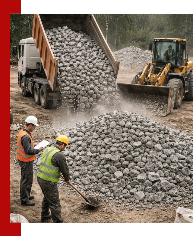 Гранитный щебень фракция 70-150 доставка в Кашире