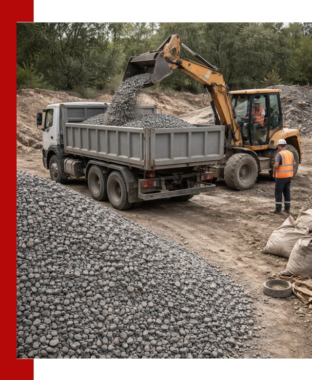 Доставка гравийного щебня в Кашире оптом и в розницу