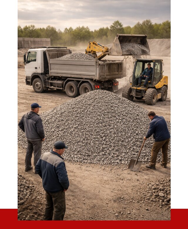 Гравийный щебень фракция 5-20 в Кашире от 2499 р. ПРОНЕРУДКшр