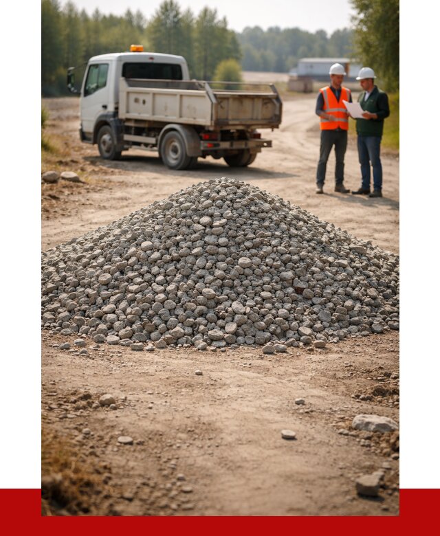 Гравийный щебень фракция 20-40 в Кашире от 1250 р. | ПРОНЕРУДКшр