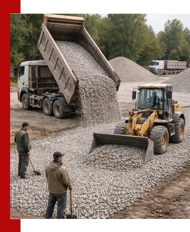 Купить гравийный щебень фракция 20-40 в Кашире с доставкой