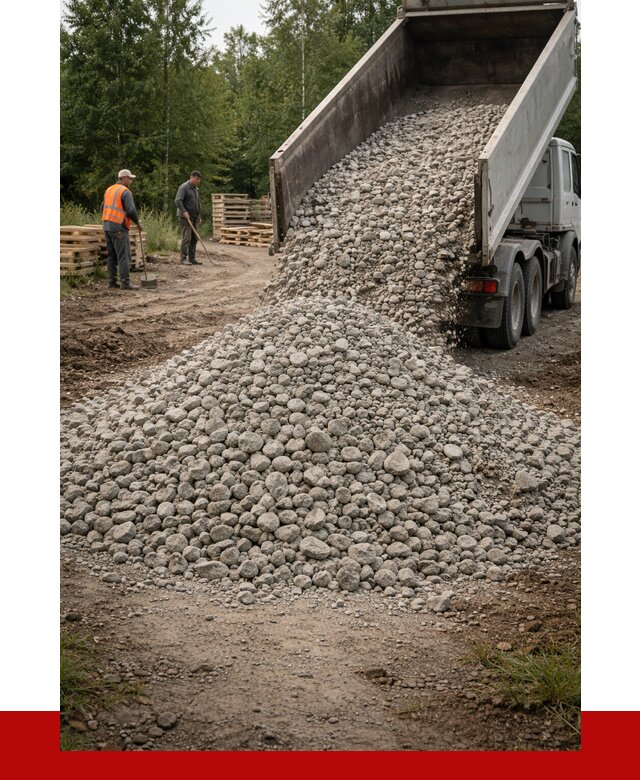 гравийный щебень фракция 70-120 в Кашире от 2551 р. ПРОНЕРУДКшр