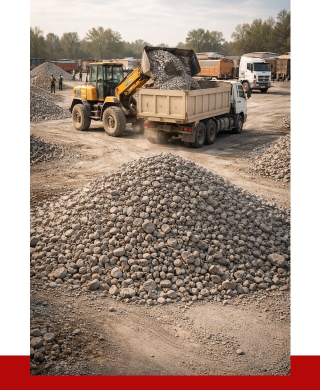 Вторичный щебень фракция 40-70 в Кашире от 1812 р, ПРОНЕРУДКшр