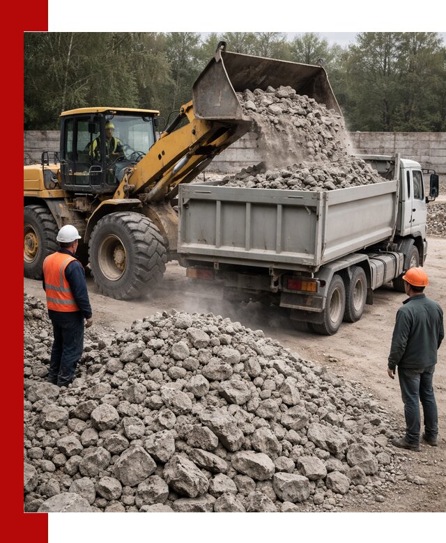 Вторичный щебень фракция 70–150 в Кашире с доставкой