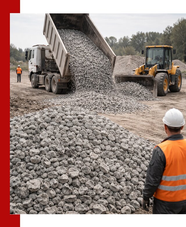 Доставка бетонного щебня фракции 20-40 в Кашире