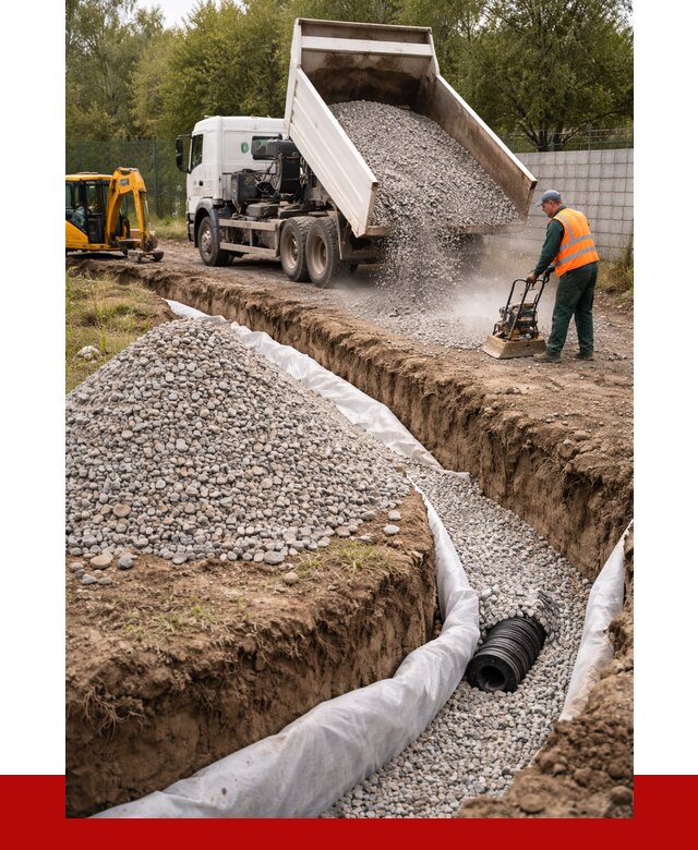 Щебень для дренажа в Кашире от 1927 р., ПРОНЕРУДКшр доставка