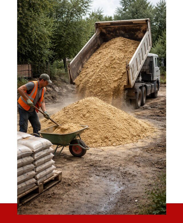 Купить песок с доставкой в Кашире от 1875 р. | ПРОНЕРУДКшр