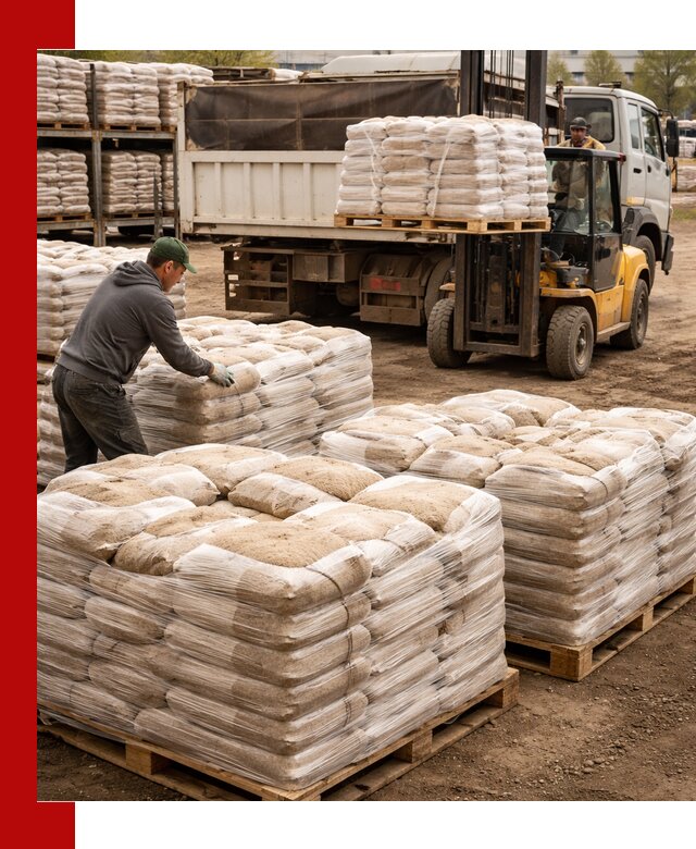 Карьерный песок в мешках с доставкой в Кашире