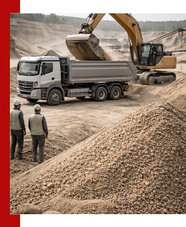 Карьерный крупнозернистый песок с доставкой в Кашире