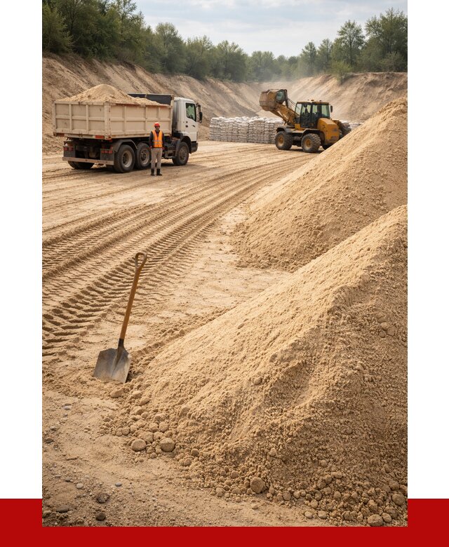 Карьерный песок мелкозернистый в Кашире от 9373 р. | ПРОНЕРУДКшр