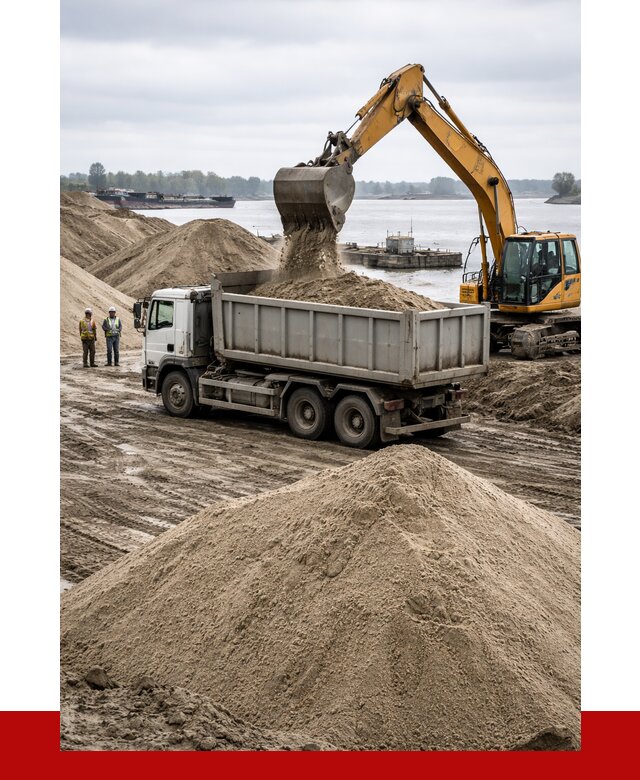 Купить речной песок навалом в Кашире от 1875 р., ПРОНЕРУДКшр