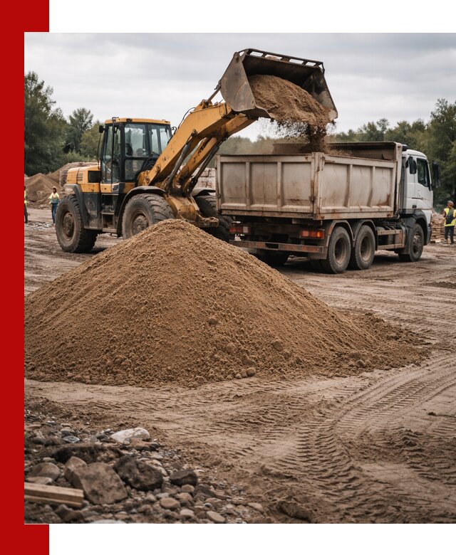 Доставка речного песка навалом в Кашире быстро и выгодно