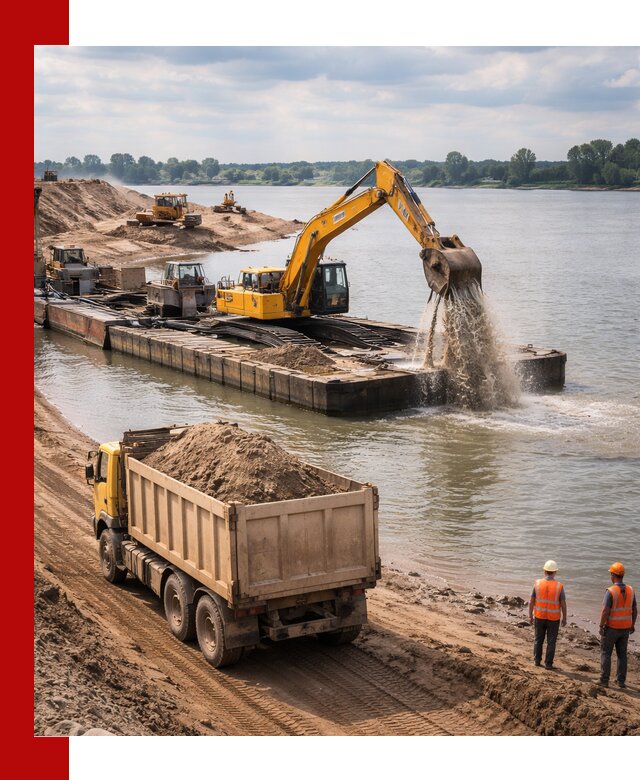 Намывной песок с доставкой в Кашире оптом и в розницу