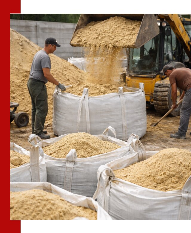 Поставка качественного песка для кладки в Кашире