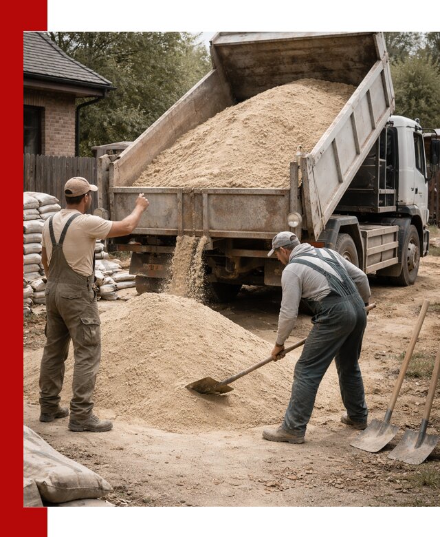 Песок для штукатурки с доставкой в Кашире качественный и чистый