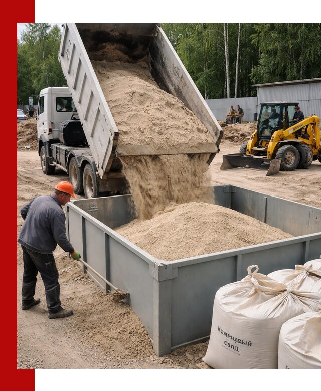 Кварцевый песок для фильтра в Кашире — доставка и качество