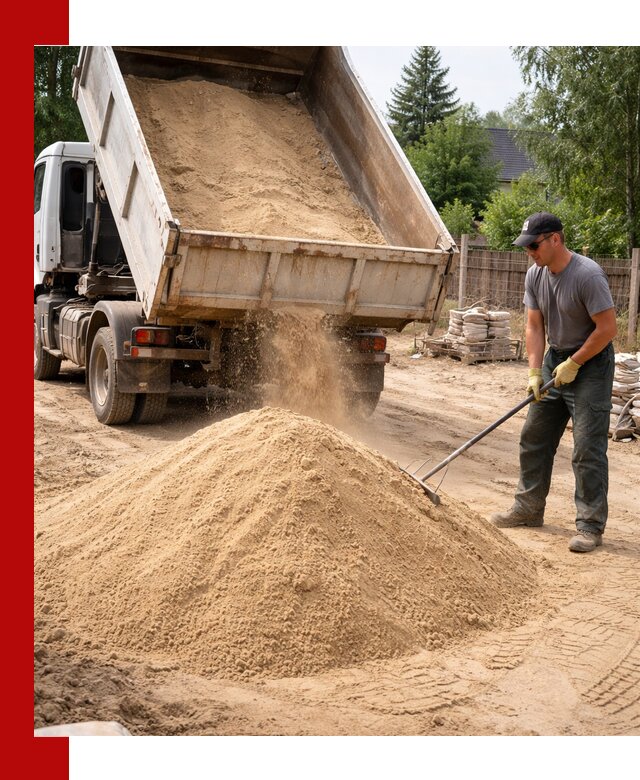 Доставка сухого песка самосвалами в Кашире