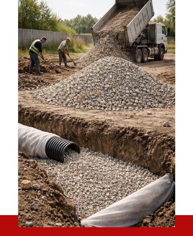 Гравий для дренажа в Кашире от 2291 р., доставка ПРОНЕРУДКшр