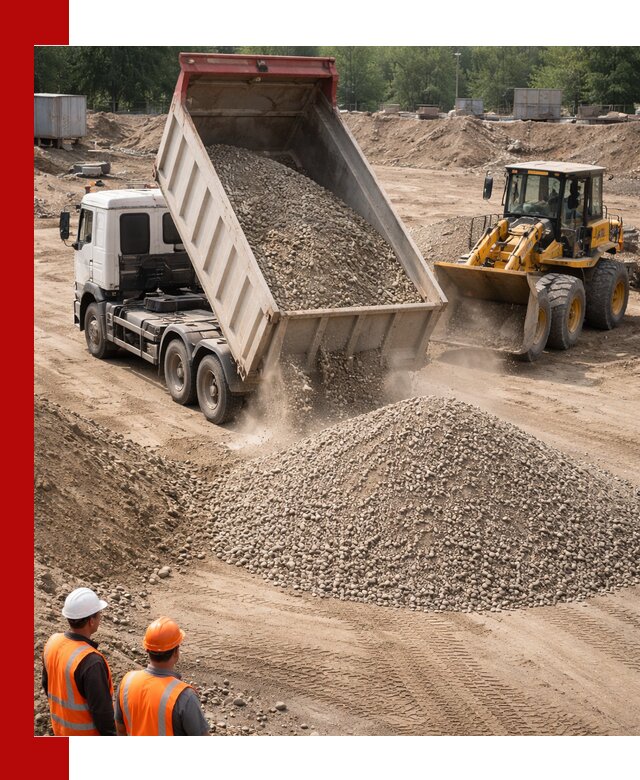 Щебень с песком (ЩГПС С2) с доставкой в Кашире