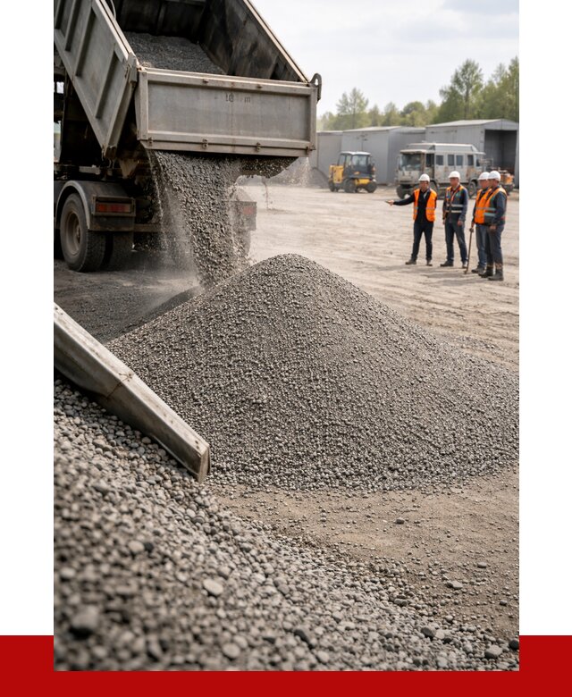 Гравийный отсев 0-5 в Кашире от 1250 р. с доставкой | ПРОНЕРУДКшр