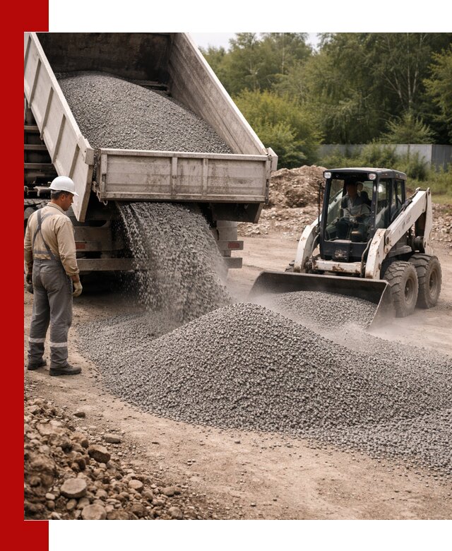 Доставка гравийного отсева 0-5 в Кашире оптом и в розницу
