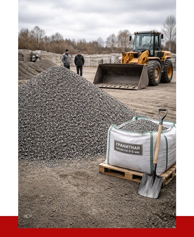 Купить гранитную крошку в Кашире от 4999 р. с доставкой | ПРОНЕРУДКшр