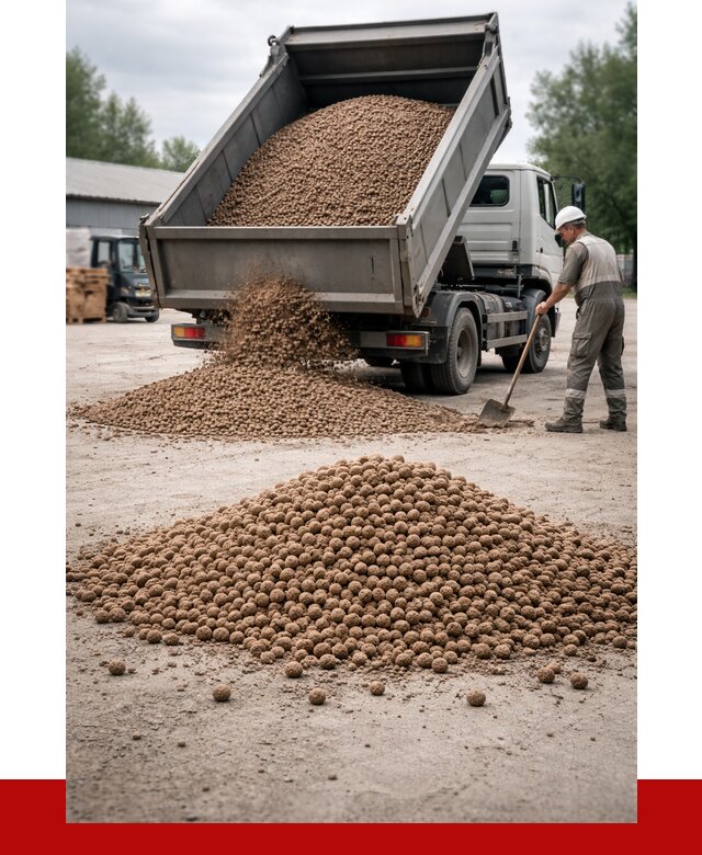 Керамзит с доставкой в Кашире от 4374 р. за м3 | ПРОНЕРУДКшр