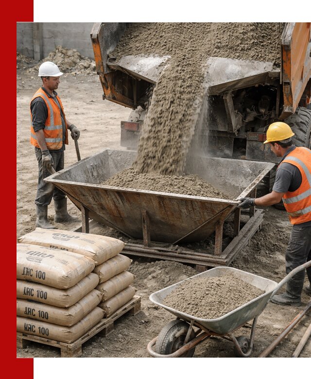 Доставка цементно-песчаной смеси М100 в Кашире