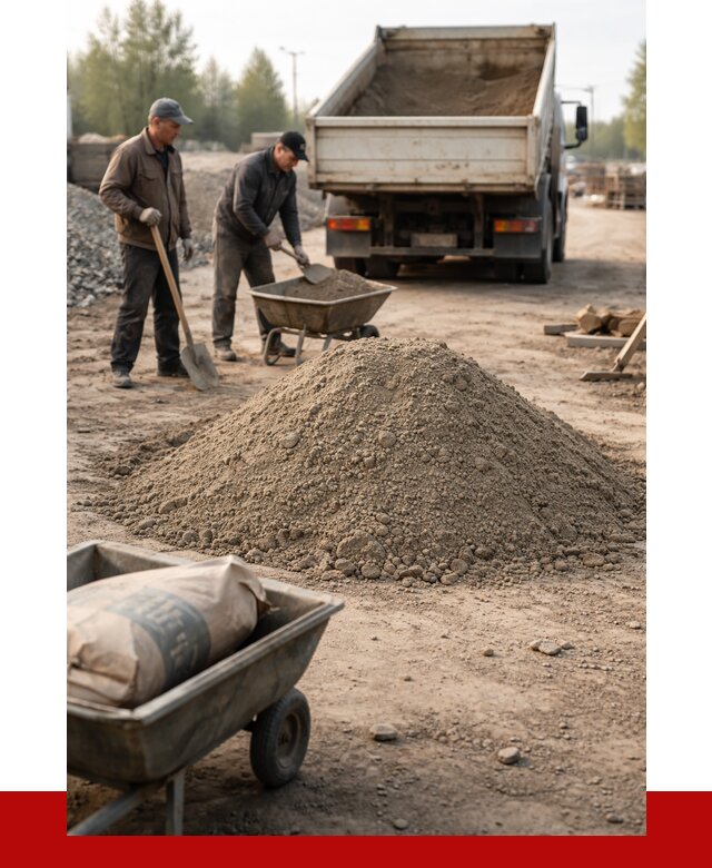 Цементно-песчаная смесь М150 в Кашире от 4895 р. | ПРОНЕРУДКшр