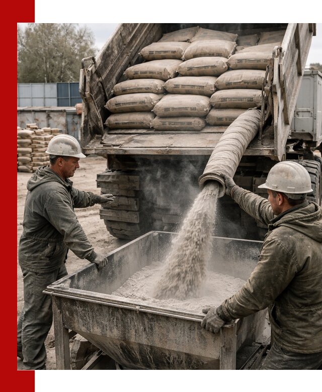 Доставка цемента М400 в Кашире оптом и в розницу