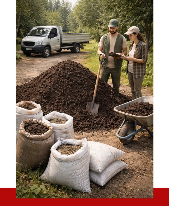 Купить грунт с доставкой в Кашире от 4686 р. за м3 | ПРОНЕРУДКшр