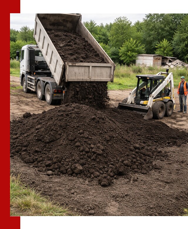 Поставка плодородной земли с доставкой самосвалом в Кашире