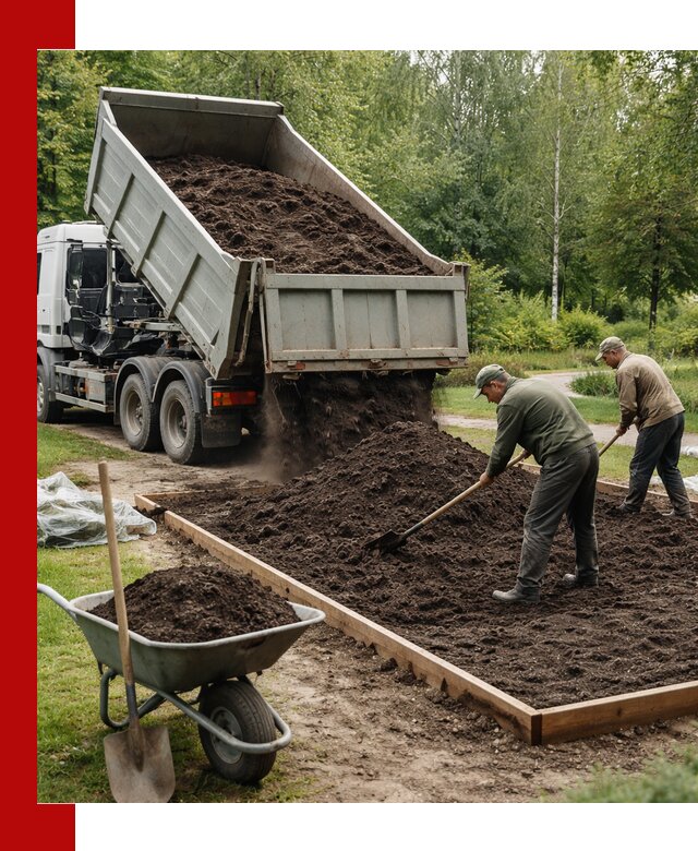 Доставка грунта для озеленения и благоустройства в Кашире