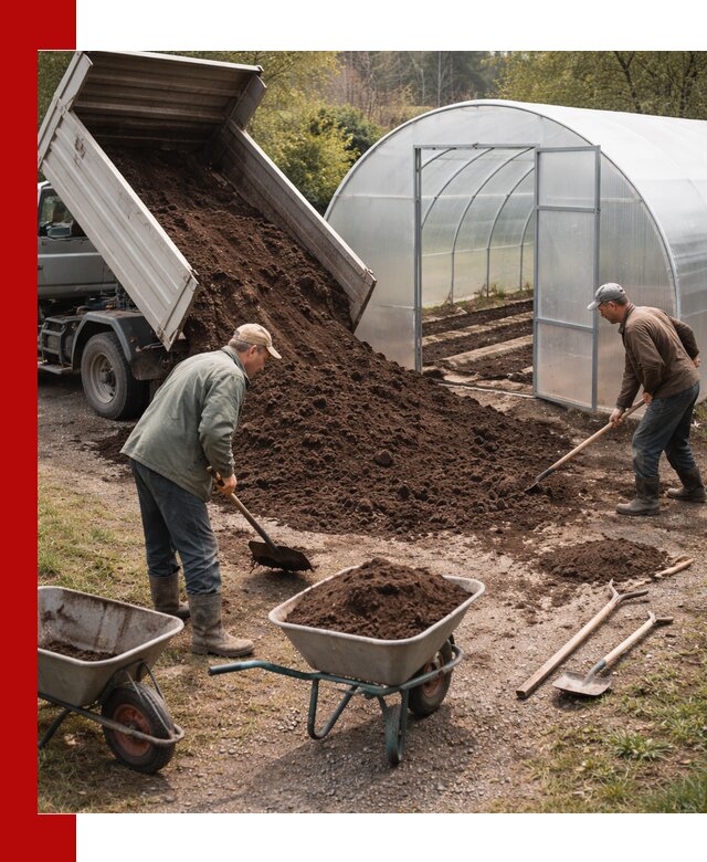 Грунт для теплицы с доставкой в Кашире — плодородный субстрат под растения