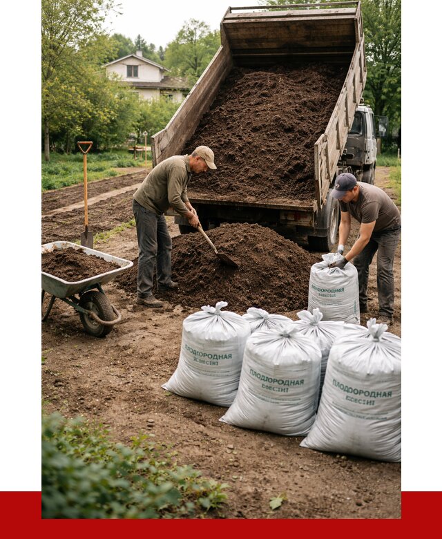 Плодородная смесь в Кашире от 4374 р./куб с доставкой | ПРОНЕРУДКшр