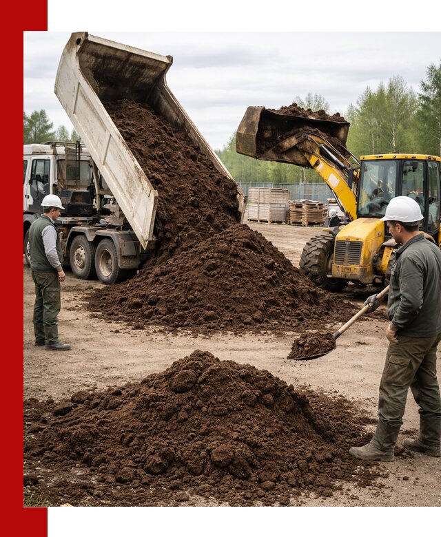 Доставка торфа оптом и в мешках в Кашире
