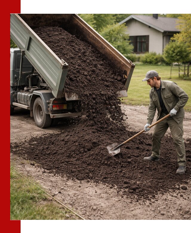 Чернозем для газона с доставкой в Кашире быстро и качественно