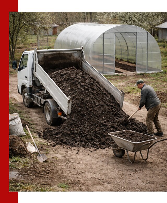 Чернозем для теплицы с доставкой в Кашире