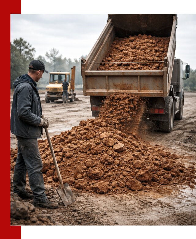Глина для засыпки в Кашире с доставкой самосвалами