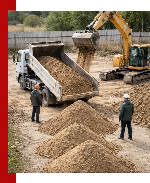 Доставка супеси вагонными и автопартиями в Кашире