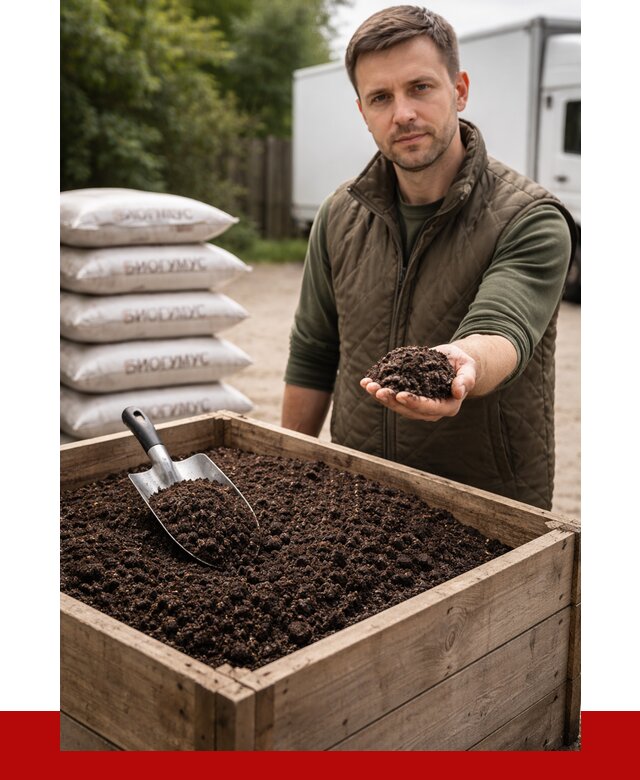 Купить биогумус в Кашире с доставкой от 8852 р. за куб | ПРОНЕРУДКшр