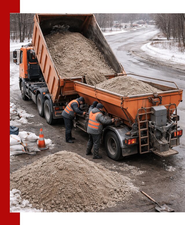 Поставка и вывоз пескосоля в Кашире оптом и в розницу