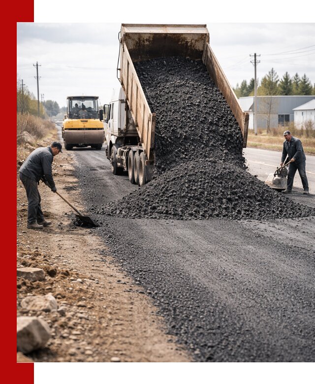 Асфальтовая крошка для дорог в Кашире — поставка и доставка