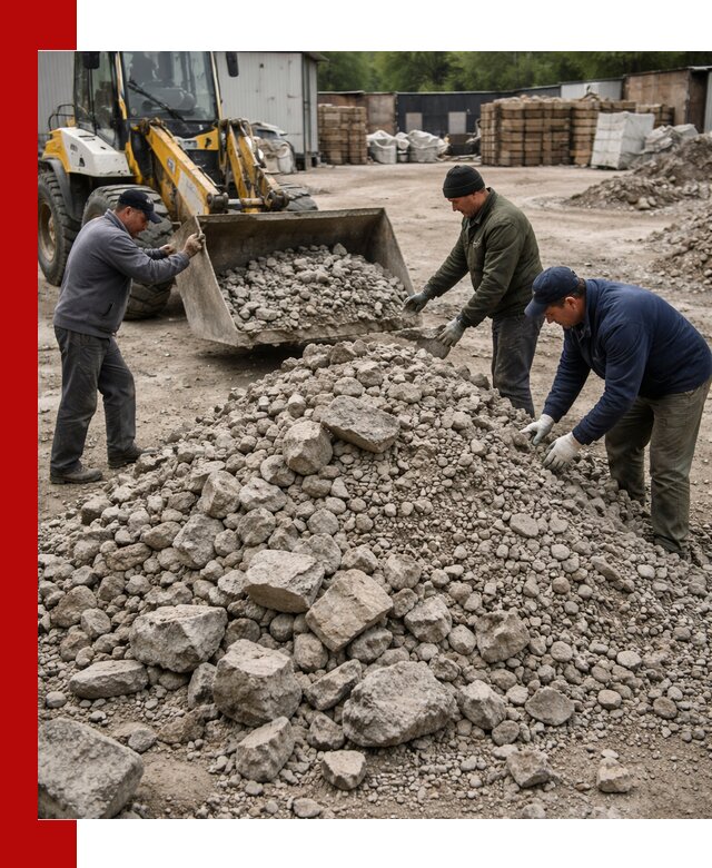 Демонтаж и вывоз бой бетона в Кашире