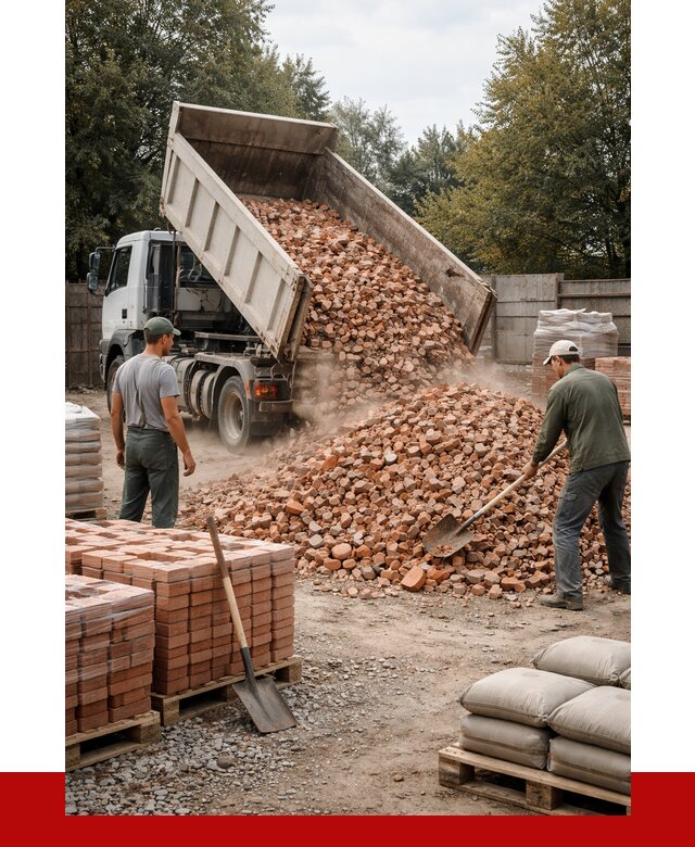 Бой кирпича в Кашире с доставкой от 4374 руб/куб | ПРОНЕРУДКшр