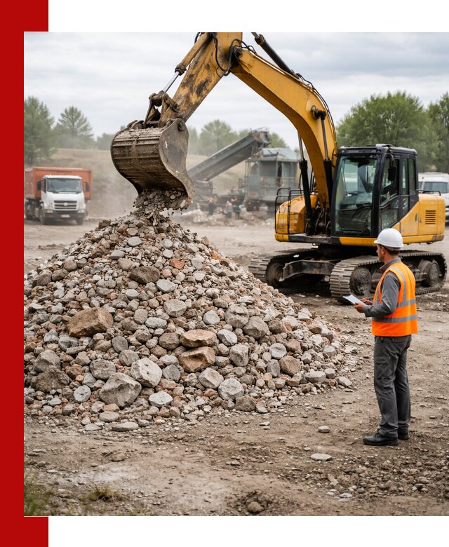 Доставка и вывоз строительного боя в Кашире