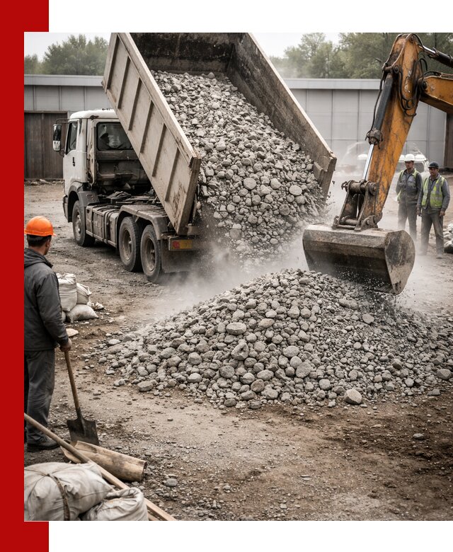 Доставка дробленого бетона в Кашире оптом и в розницу